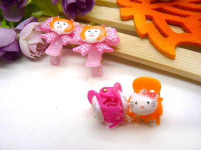 儿童发饰宝宝卡通鸭嘴夹边夹发卡边夹-长通鸭嘴夹十长通爪夹-5号	