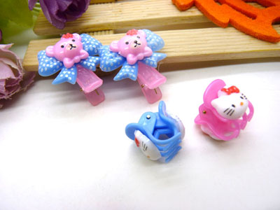 儿童发饰宝宝卡通鸭嘴夹边夹发卡边夹-长通鸭嘴夹十长通爪夹-5号