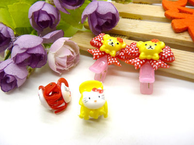 儿童发饰宝宝卡通鸭嘴夹边夹发卡边夹-长通鸭嘴夹十长通爪夹-5号