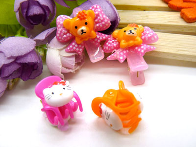 儿童发饰宝宝卡通鸭嘴夹边夹发卡边夹-长通鸭嘴夹十长通爪夹-5号