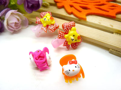 儿童发饰宝宝卡通鸭嘴夹边夹发卡边夹-长通鸭嘴夹十长通爪夹-5号