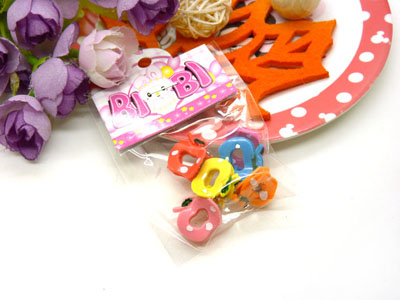 儿童发饰宝宝卡通鸭嘴夹边夹发卡边夹-长通小爪6支装-3号	