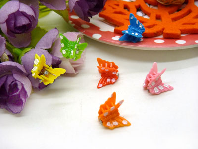 儿童发饰宝宝卡通鸭嘴夹边夹发卡边夹-长通小爪6支装-3号	