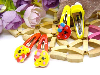 儿童发饰宝宝卡通鸭嘴夹边夹发卡边夹-长通小爪4支装-10号