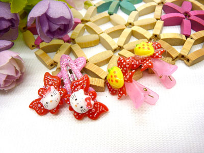 儿童发饰宝宝卡通鸭嘴夹边夹发卡边夹-长通对夹十鸭嘴夹-4号	