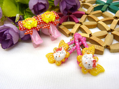 儿童发饰宝宝卡通鸭嘴夹边夹发卡边夹-长通对夹十鸭嘴夹-4号	