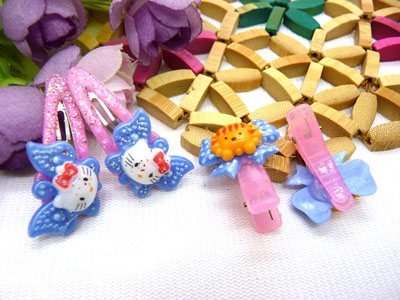 儿童发饰宝宝卡通鸭嘴夹边夹发卡边夹-长通对夹十鸭嘴夹-4号