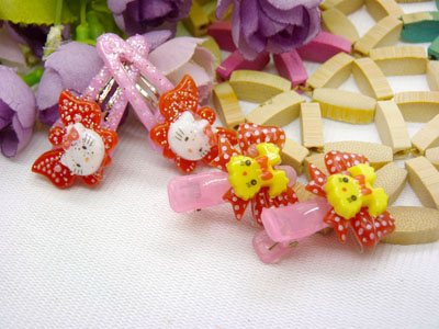 儿童发饰宝宝卡通鸭嘴夹边夹发卡边夹-长通对夹十鸭嘴夹-4号	