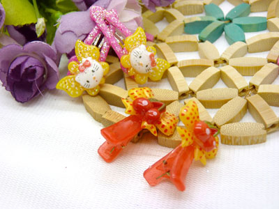 儿童发饰宝宝卡通鸭嘴夹边夹发卡边夹-长通对夹十鸭嘴夹-4号	