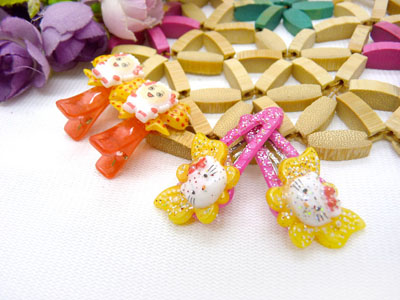 儿童发饰宝宝卡通鸭嘴夹边夹发卡边夹-长通对夹十鸭嘴夹-4号	