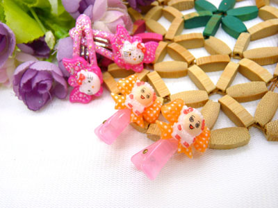 儿童发饰宝宝卡通鸭嘴夹边夹发卡边夹-长通对夹十鸭嘴夹-4号