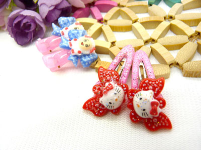 儿童发饰宝宝卡通鸭嘴夹边夹发卡边夹-长通对夹十鸭嘴夹-4号	