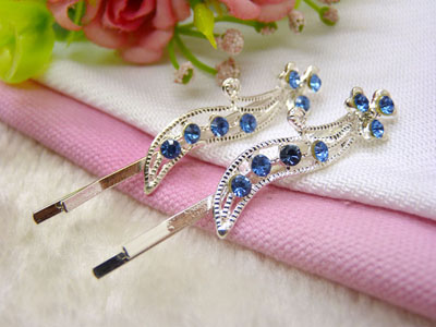 水钻边夹 闪水晶对夹 成人刘海发饰 对夹头饰头花-6号