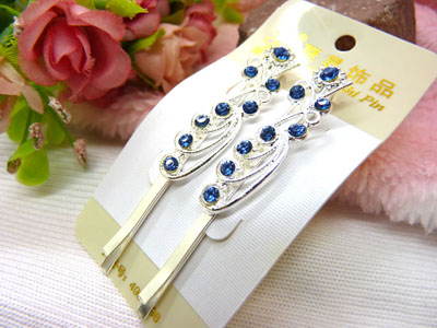 韩国头饰发饰流行美丽繁花春水发夹对夹边夹刘海夹-10号	