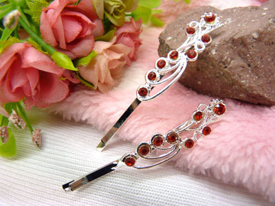 韩国头饰发饰流行美丽繁花春水发夹对夹边夹刘海夹-10号