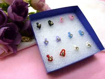 时尚钥匙锁盒装耳钉 个性耳环饰品 女 韩国耳坠	