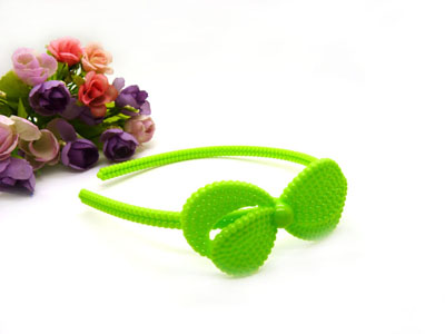 糖果色塑料发箍 三朵小花蝴蝶彩色儿童发饰