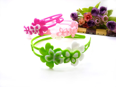 韩国公主甜美卡通米奇头小花女童头箍小孩发箍发卡