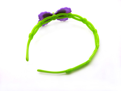 糖果色发箍糖果色蝴蝶结发饰卡通发饰宝宝可爱发卡	