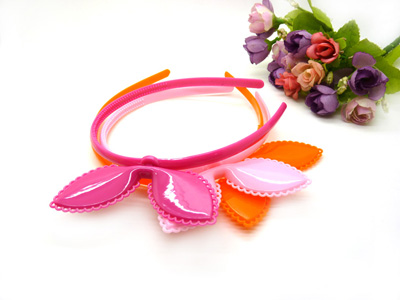 日韩版硅胶夜光兔子发卡头箍发夹 