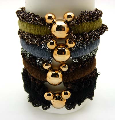 发饰皮筋头绳金属扣橡皮筋发圈	