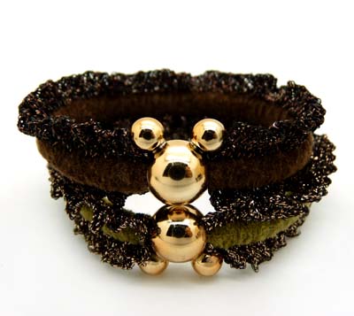 发饰皮筋头绳金属扣橡皮筋发圈	