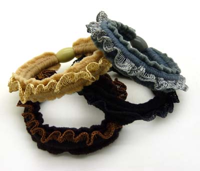 弹性持久耐用纯色基础打底发绳 头绳 发圈	