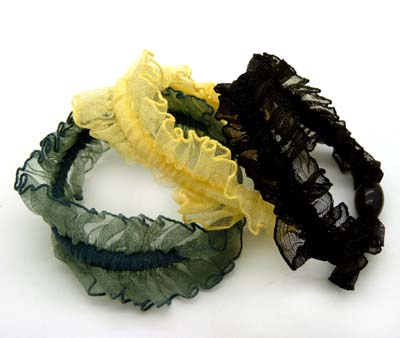 弹性持久耐用纯色基础打底发绳 头绳 发圈	