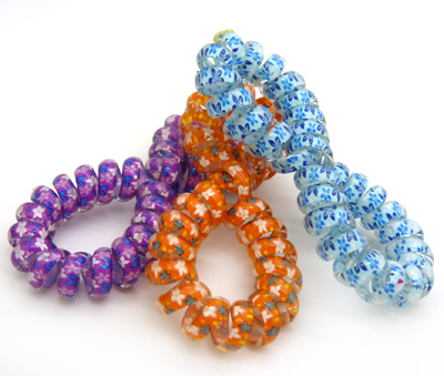 韩国版彩色电话线发圈 扎头发饰品橡皮筋发绳