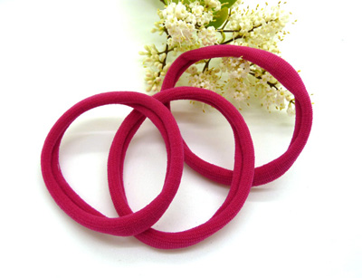 彩色无缝发圈百搭毛巾发圈 彩巾发绳头绳皮筋 无缝皮筋3个装	