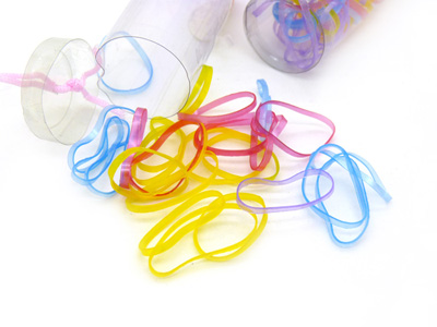 发圈发绳头绳发饰头饰 -强拉不断皮筋 大桶