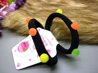 扎头发橡皮筋盘发圈头饰 马尾水晶头绳发绳头花饰品	