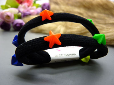 扎头发橡皮筋盘发圈头饰 马尾水晶头绳发绳头花饰品