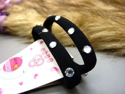 扎头发橡皮筋盘发圈头饰 马尾水晶头绳发绳头花饰品