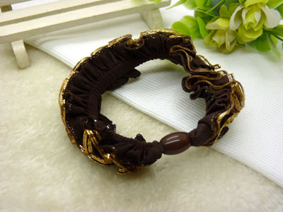 韩国扎头发橡皮筋发饰 高弹力布艺盘发马尾头花头绳-40号