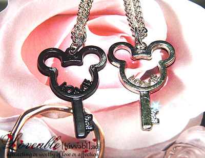 保色/合金/个性/情侣项链	