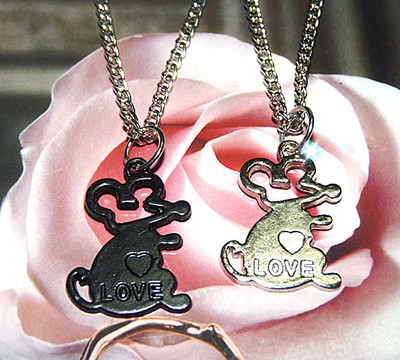 保色/合金/个性/情侣项链