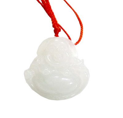 天然翡翠/冰种玉佛吊坠/女士正品/缅甸玉石/弥勒笑佛/挂件/饰品/项链