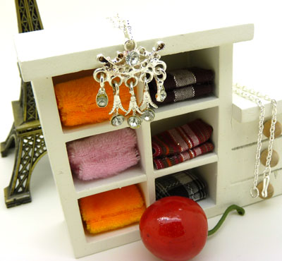 镂空高档项链水钻合金优雅女人精致饰品