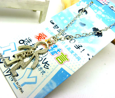 设计师原创 钛合金印章小人 饰品挂坠/项链流行链/ 合金项链	