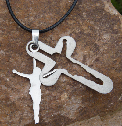  欧美 朋克一族 90后的最爱 合金皮绳项链 终身保色	