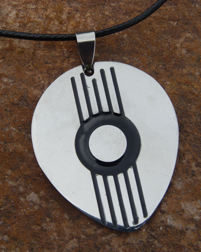 欧美 朋克一族 90后的最爱 合金皮绳项链 终身保色	