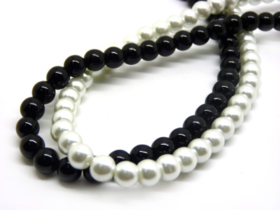 多色圆珍珠项链节日礼物生日礼物婚庆大号	