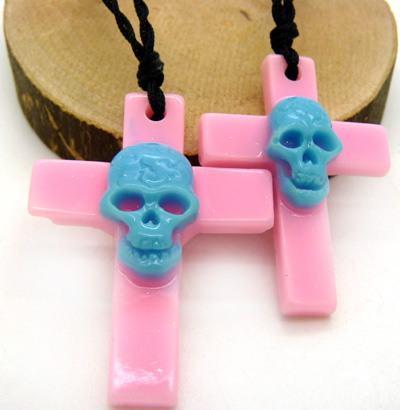 男女款项坠生日礼物 文字项链 十字架锁骨项链	