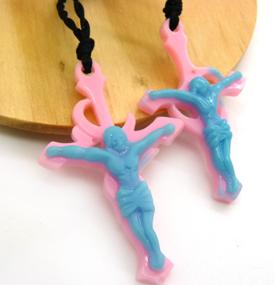 男女款项坠生日礼物 文字项链 十字架锁骨项链	