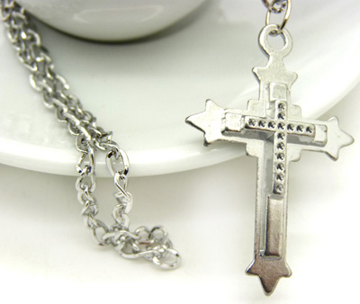 大十字架项链 个性吊坠时尚潮男配饰品 情侣可爱项链	