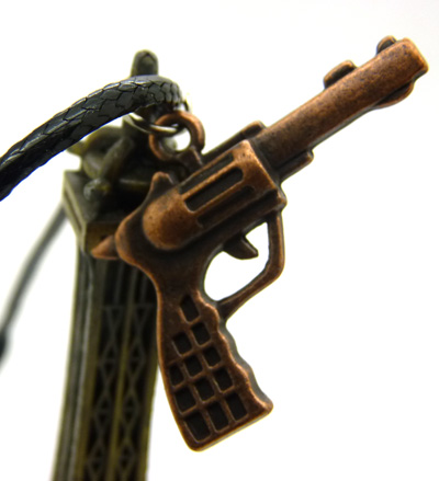  男女皮绳项链 穿越火线 机枪 手枪吊坠 超酷火线项链	