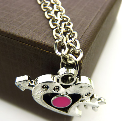 合金十字架 爱心 子弹项链 欧美复古时尚饰品	