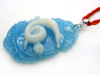 手工红绳项链颈链饰品 男女款 生肖属相情侣项链（夜光大号）