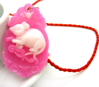 手工红绳项链颈链饰品 男女款 夜光生肖属相情侣项链（夜光大号）